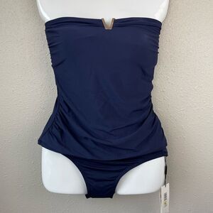 NWT Calvin Klein Navy Blue Tankini Top and Matching Bottoms Multiple Sizes